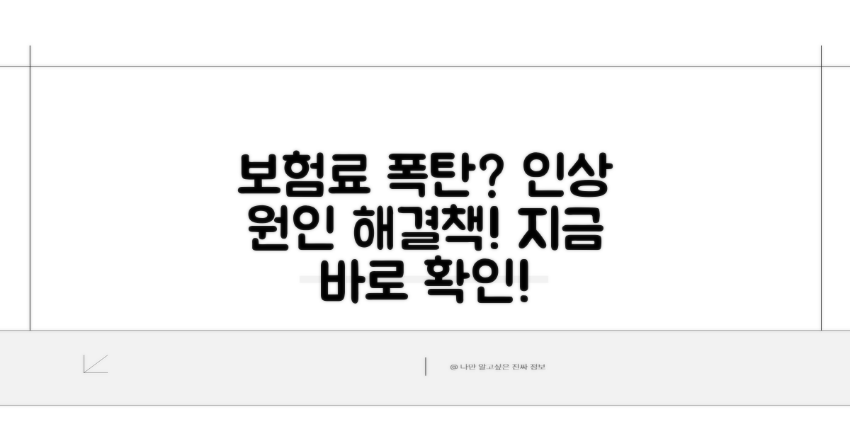 보험료 인상 원인과 대처법
