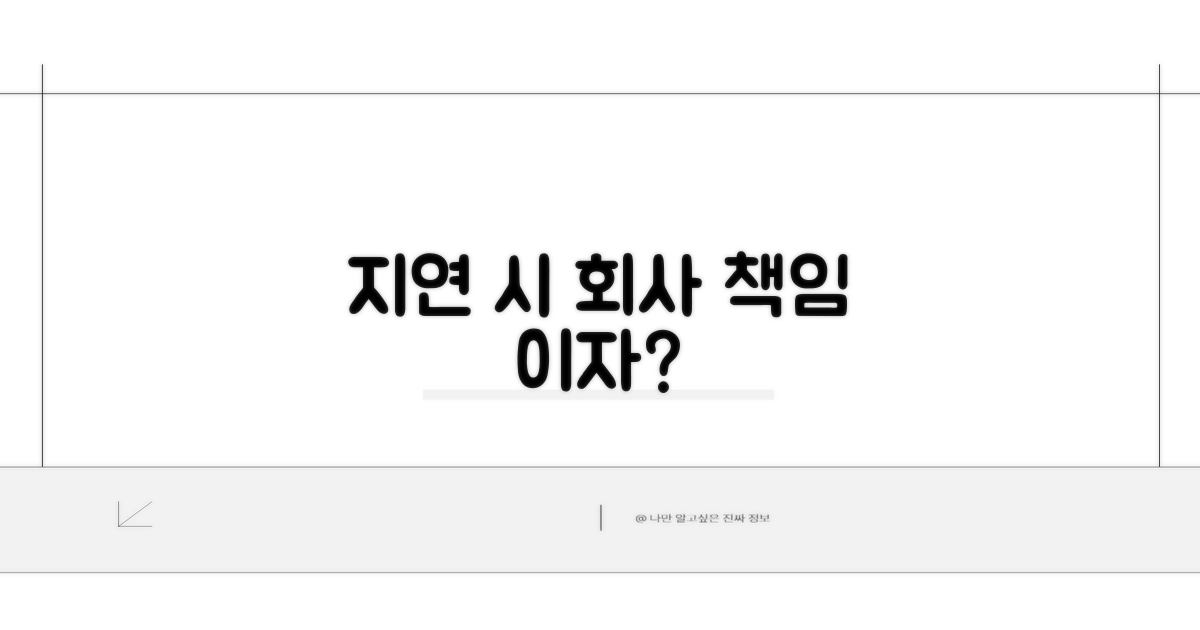 지연 시 회사 책임과 이자는?