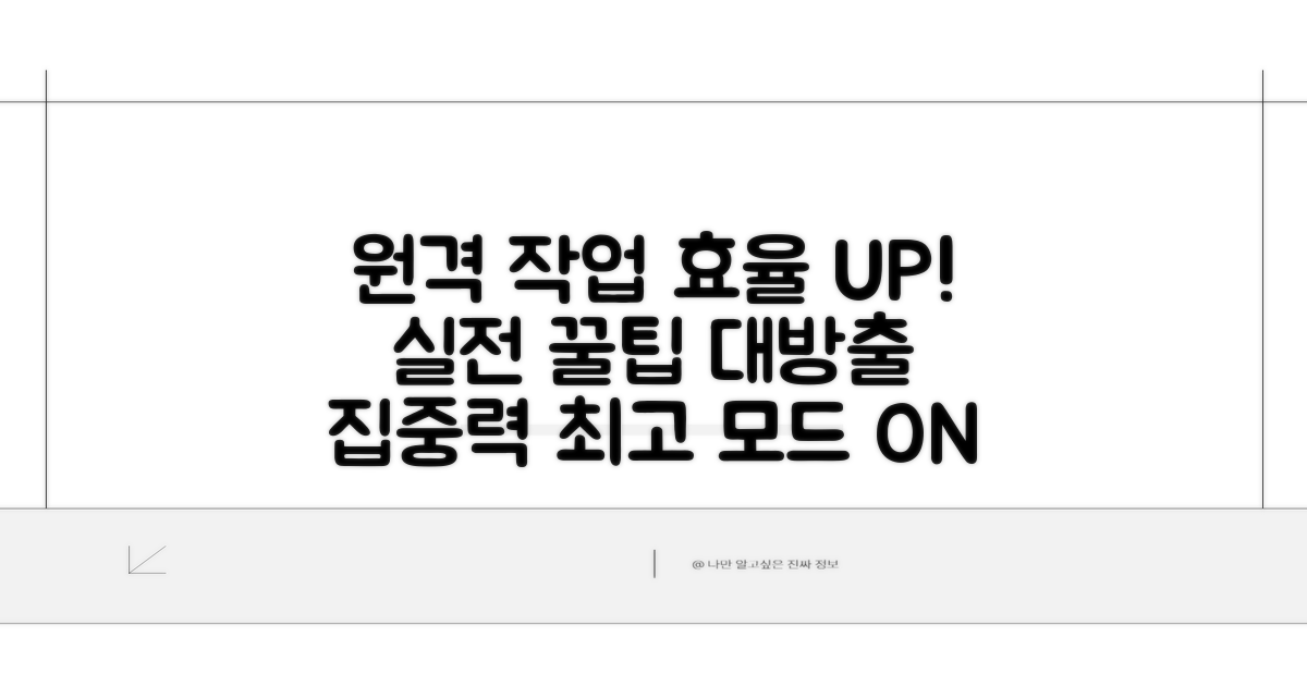 실전! 원격 작업 효율 높이기