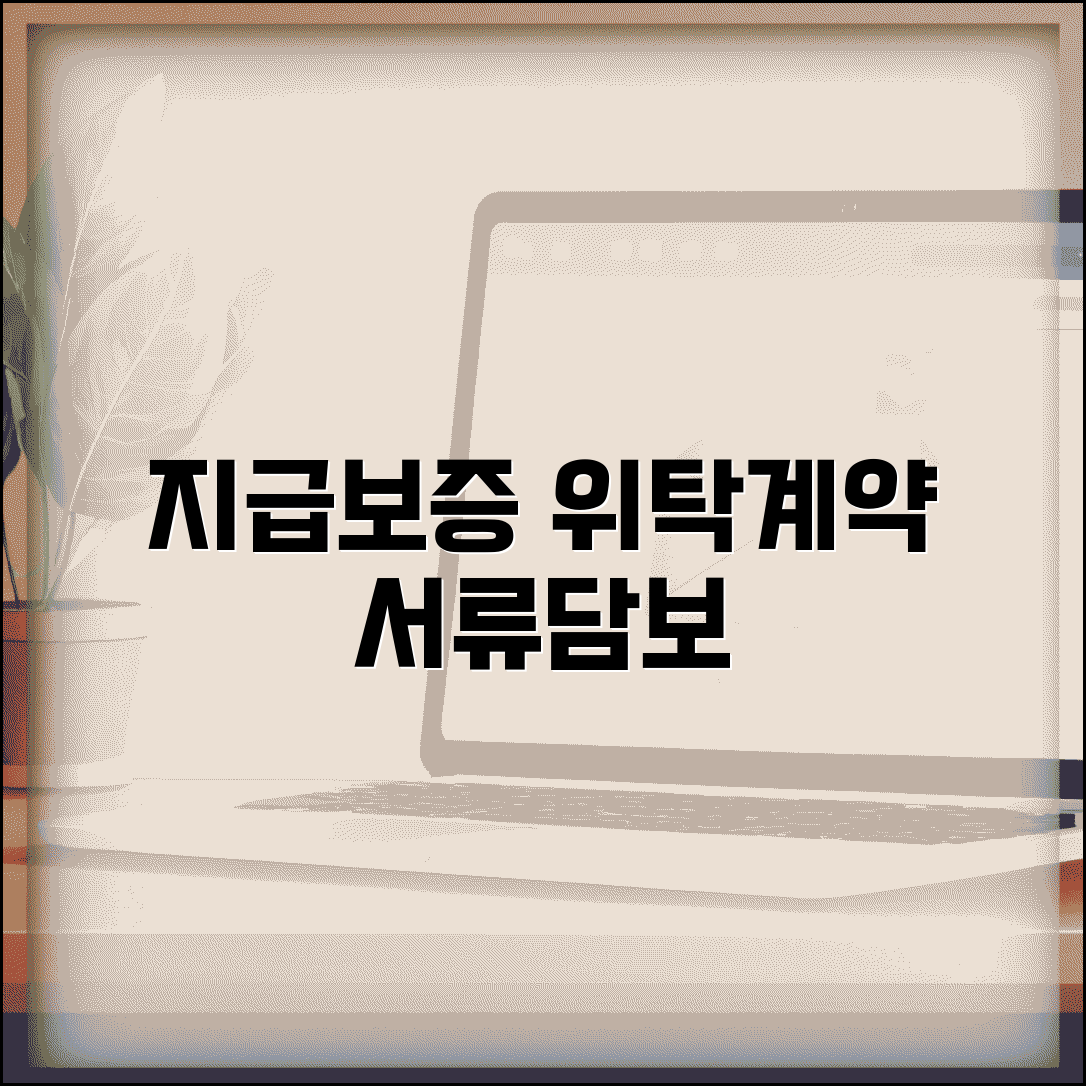 지급보증 위탁계약 제출 서류와 담보 제공 방법