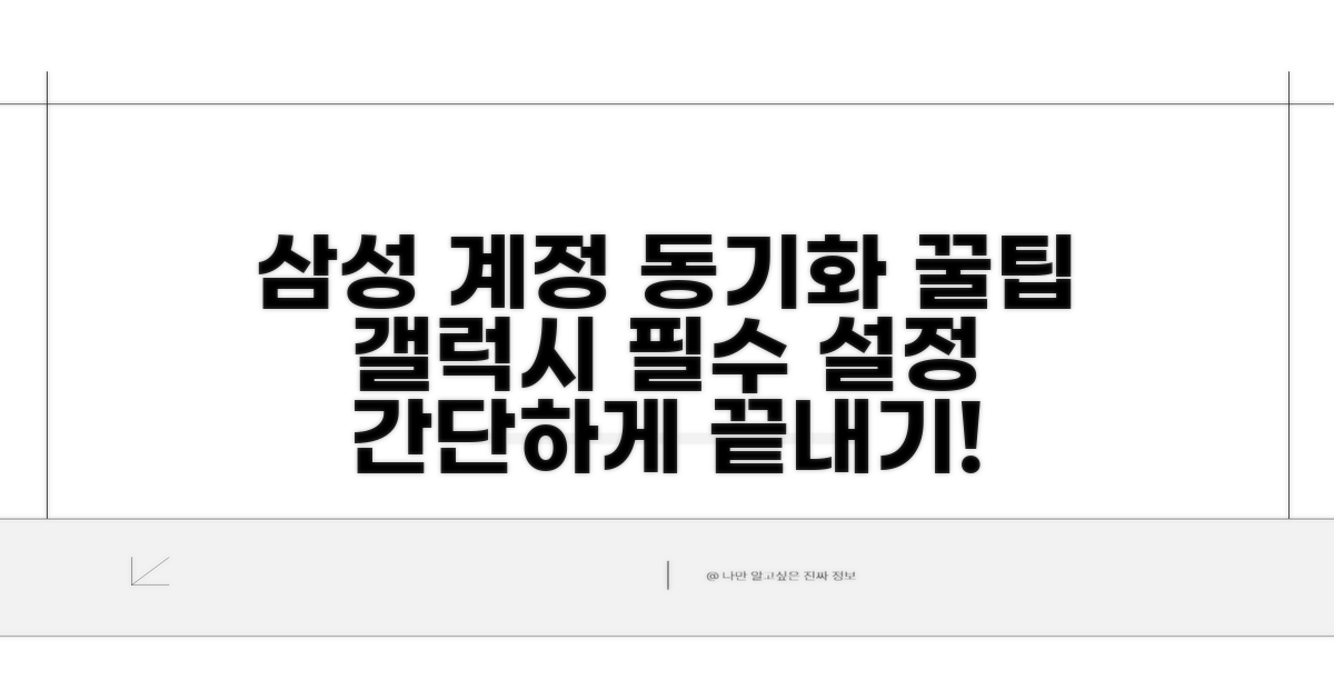 갤럭시 삼성계정 동기화 방법