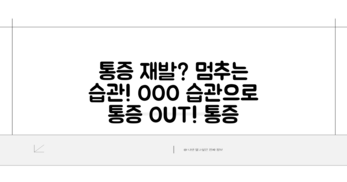 통증 재발 막는 생활 습관