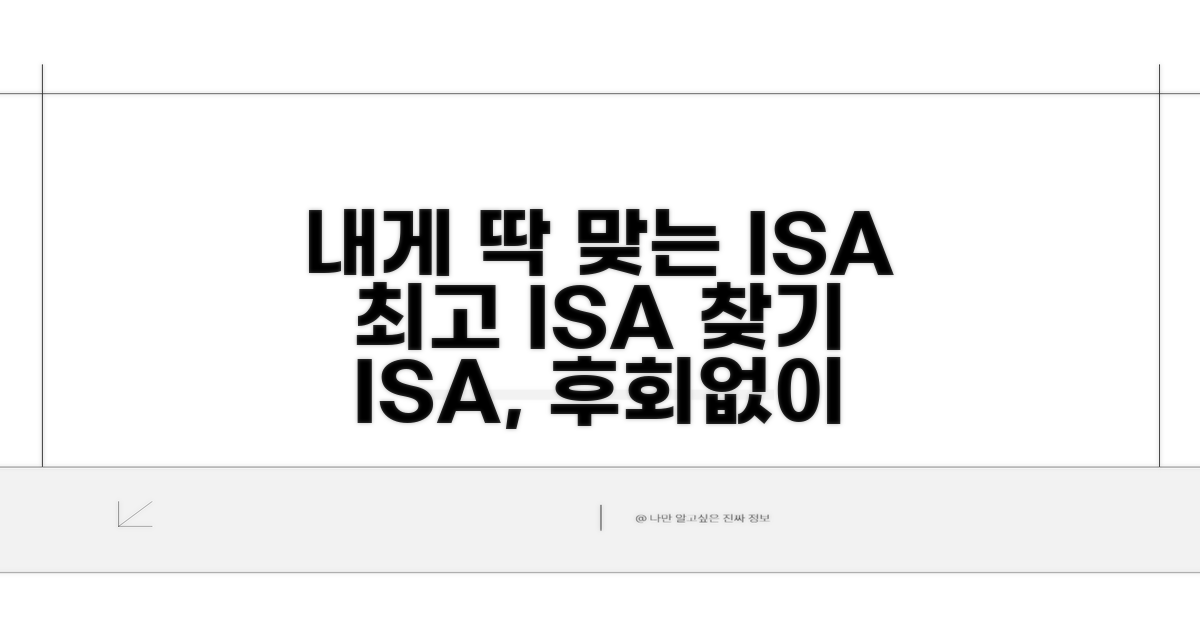 나에게 맞는 ISA 상품 찾기