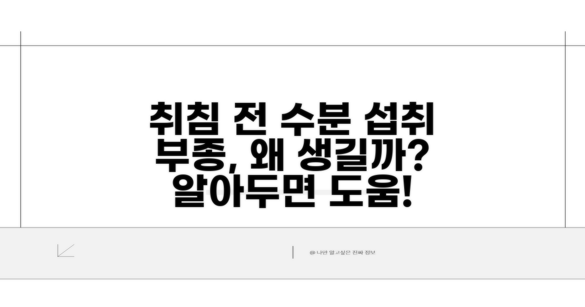 취침 전 수분 섭취와 부종 원인