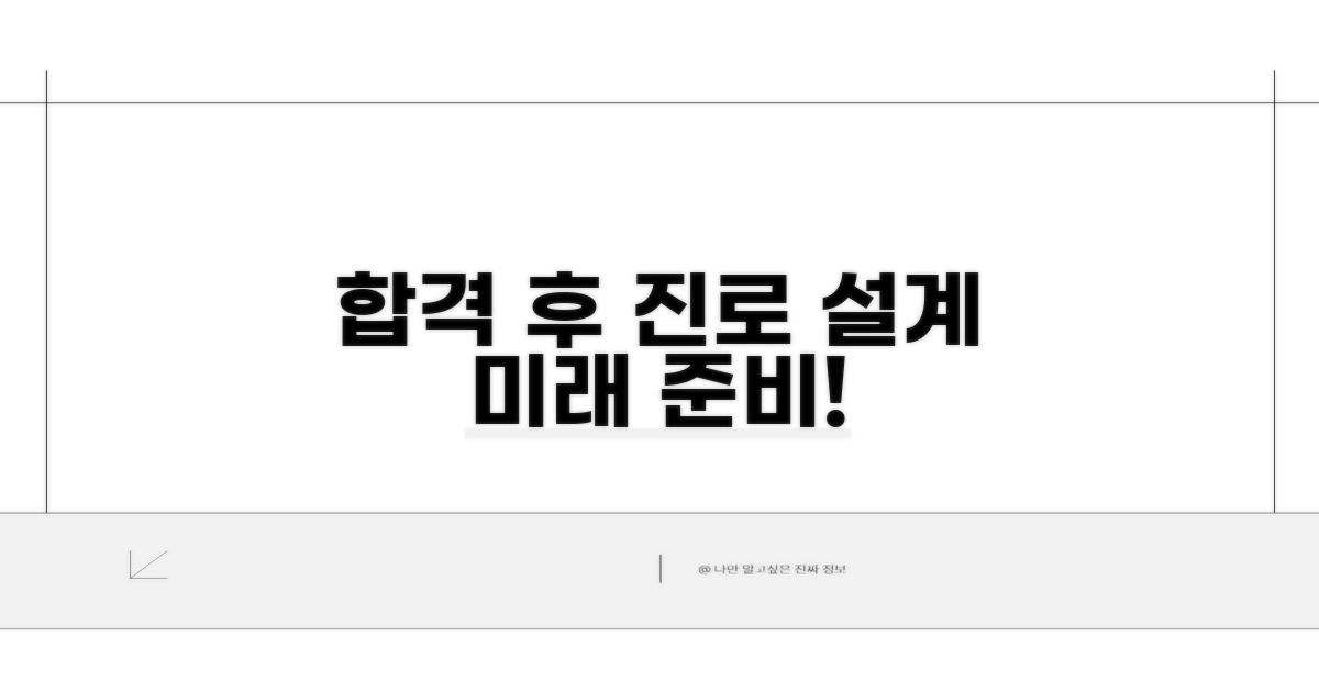 합격 후 진로와 미래 설계