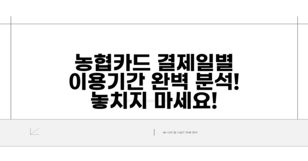 농협카드 결제일별 이용기간 완전 분석
