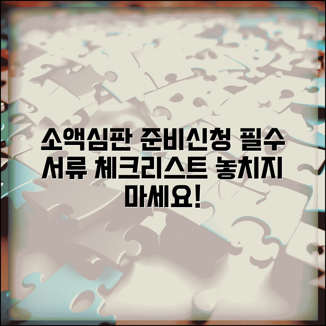 소액심판 준비서류와 신청 필요서류 체크리스트