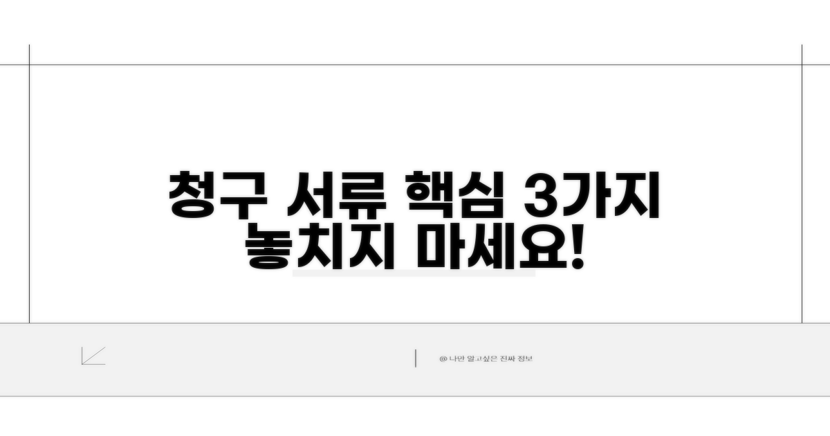 청구 준비 서류 핵심 체크