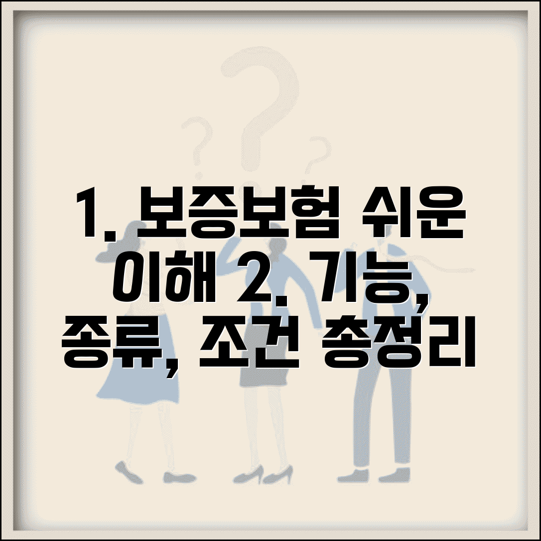보증보험이란 무엇인가 | 기능과 종류별 특징, 조건, 종류별 특징 쉽게 이해하기