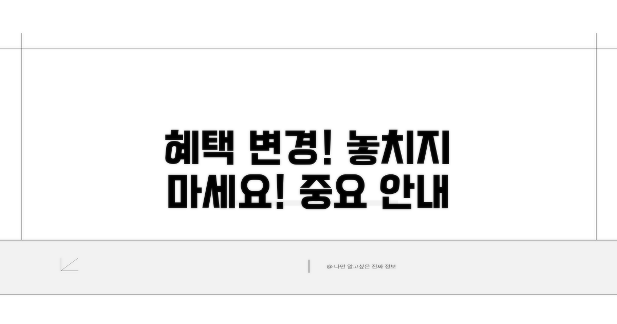 기존 혜택 정리 및 변경 안내