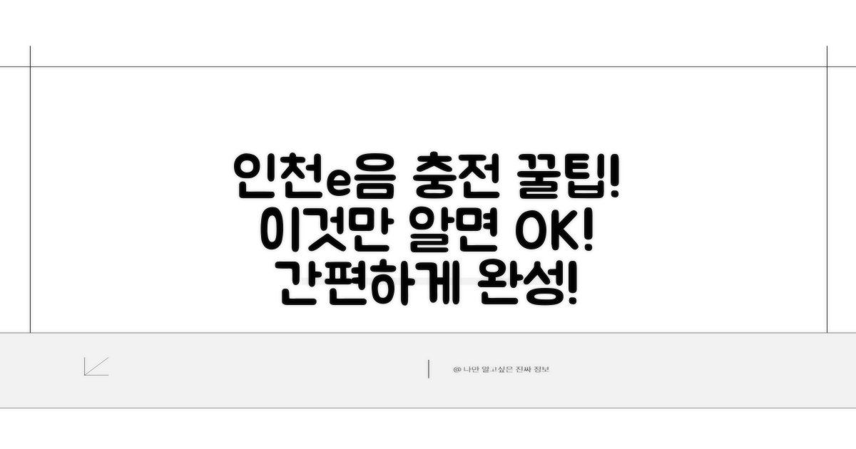 인천e음카드 충전, 이것만 알면 끝