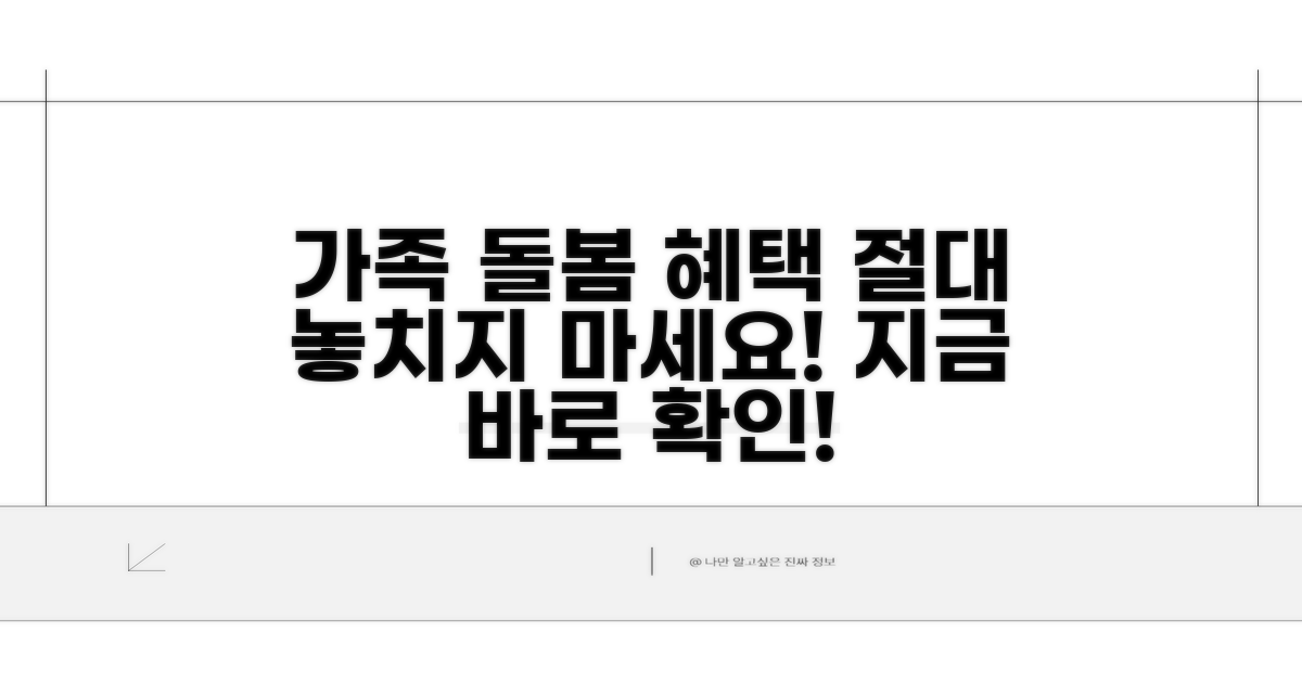 가족 돌봄 지원 놓치지 마세요