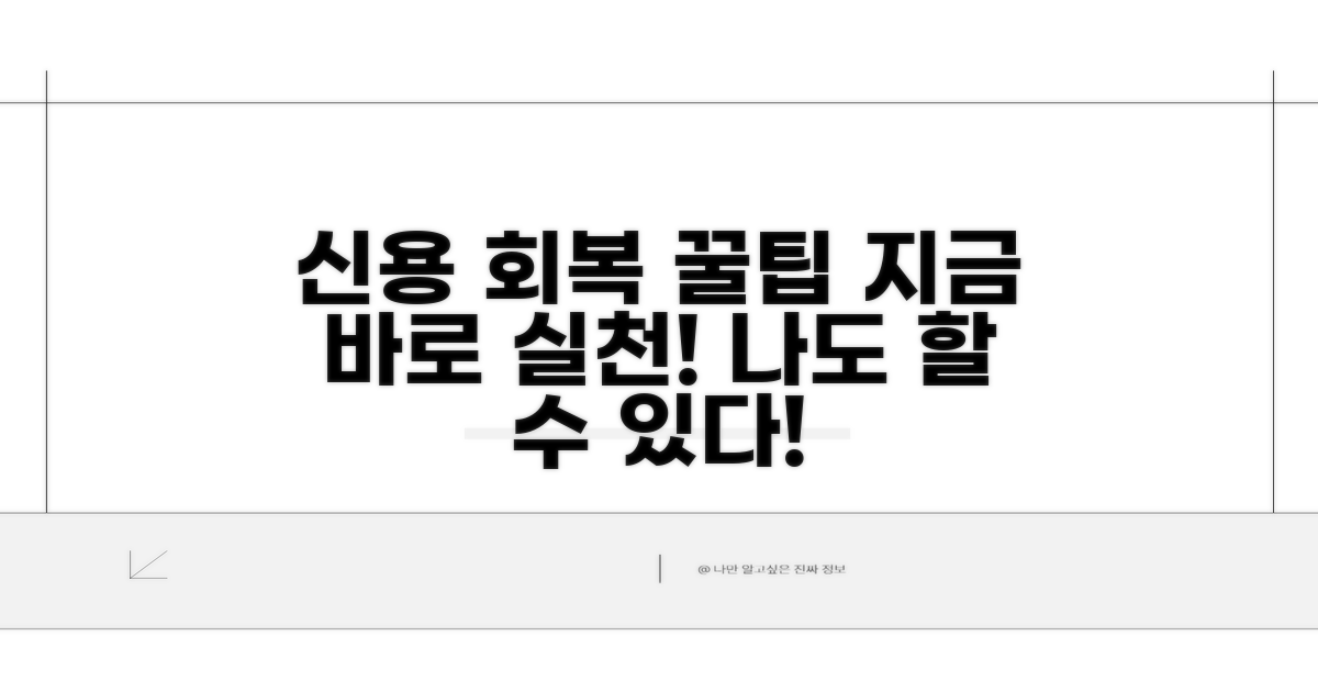 신용 회복 위한 필수 실천 전략