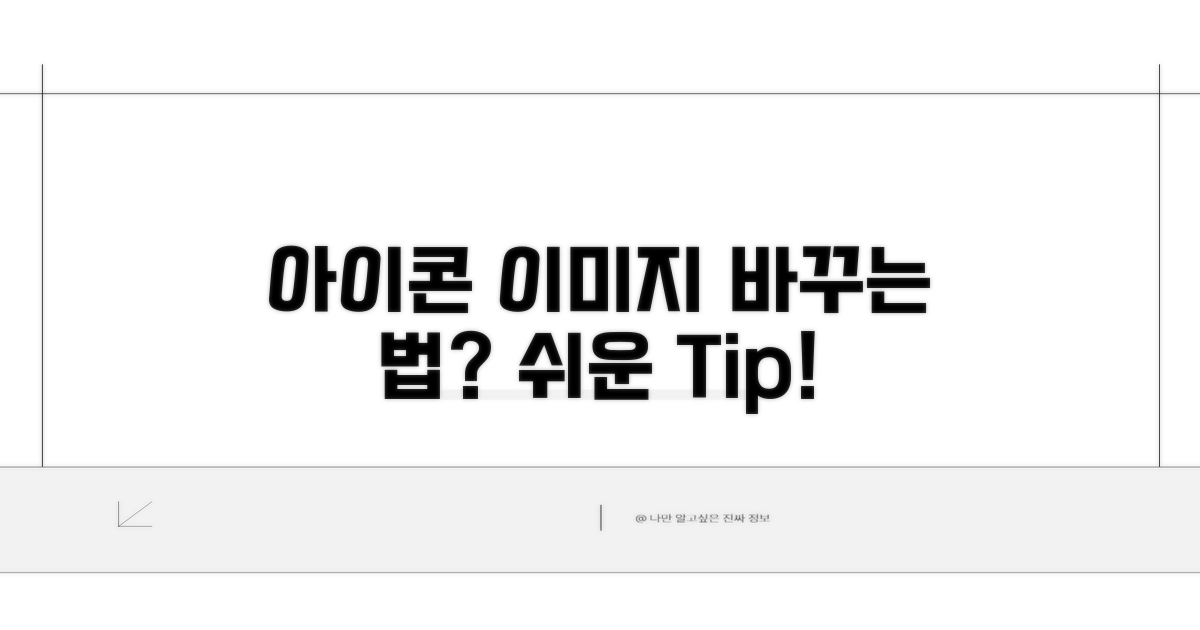 아이콘 이미지, 어떻게 바꿀까?