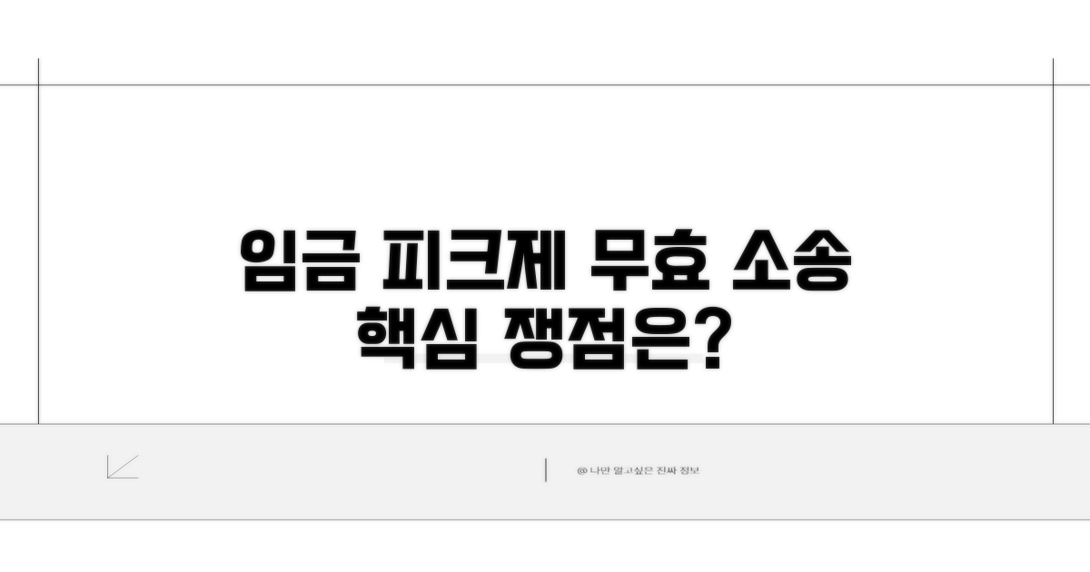 임금 피크제 무효 소송, 핵심 쟁점은?
