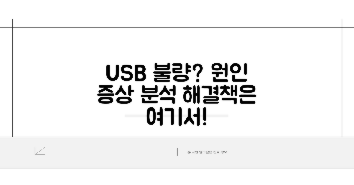 USB 인식 불량 원인과 증상 분석