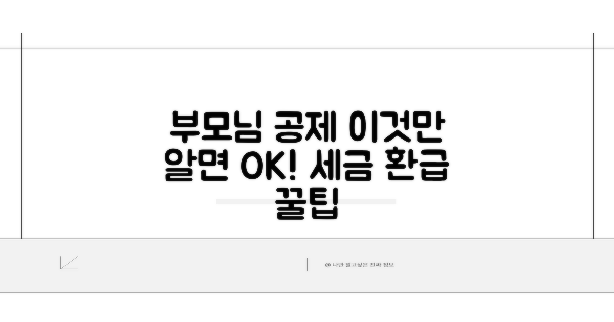 부모님 인적공제 가능 여부 분석