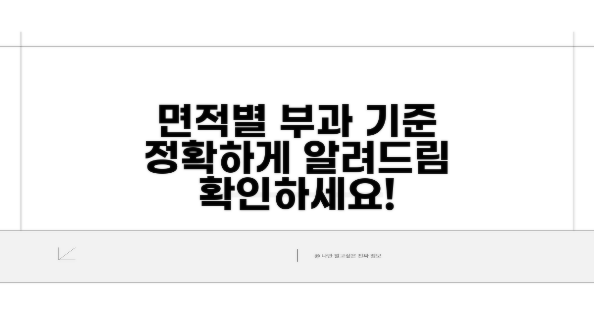 면적별 부과 기준 상세 안내