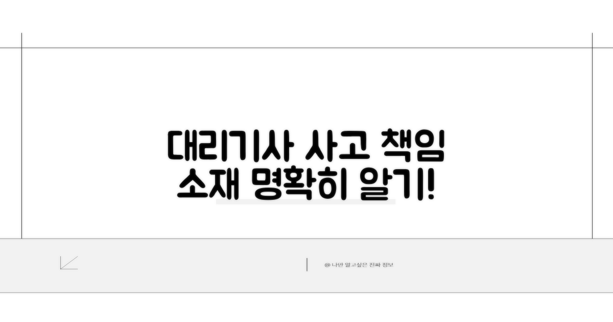 대리기사 사고, 책임 소재 명확히 알기