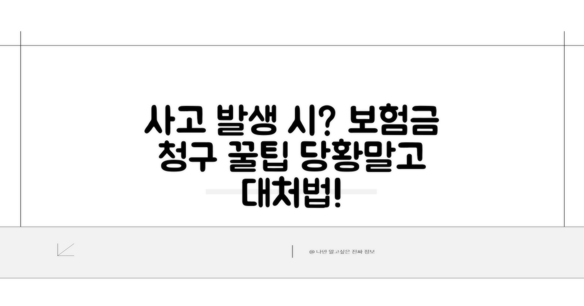 사고 발생 시 대처법과 보험금 청구