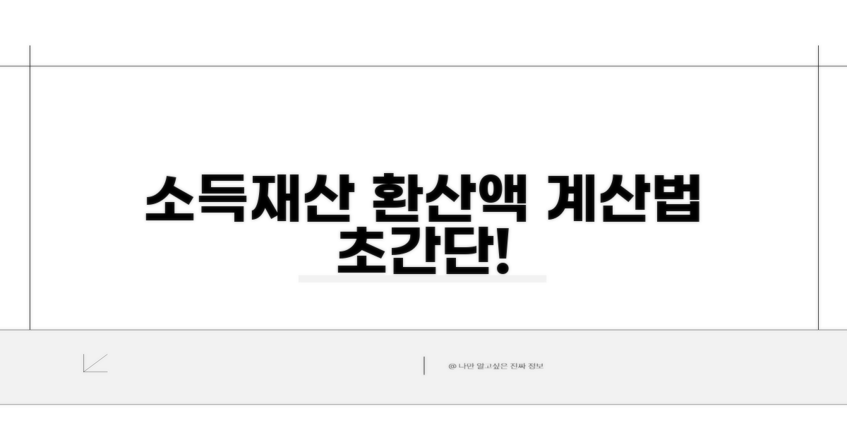 소득 기준과 재산 환산액 쉽게 확인하기