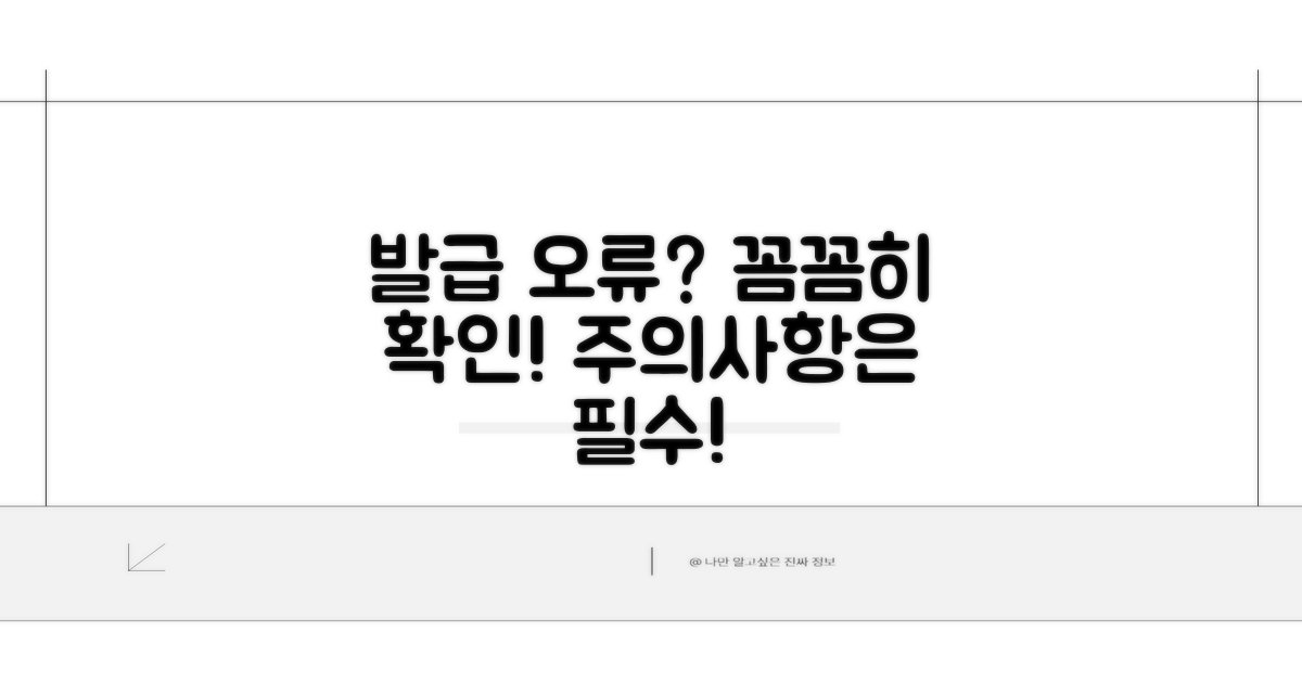 주의사항 꼼꼼히, 발급 오류 방지