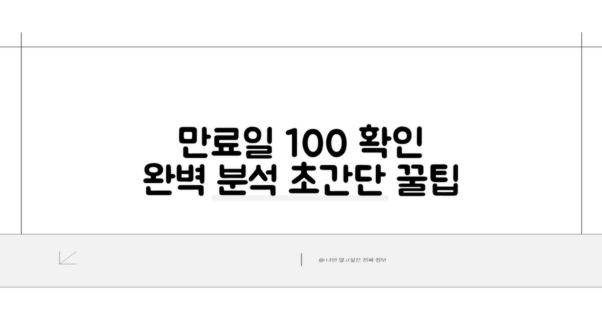 정확한 만료일 확인 방법 완벽 분석