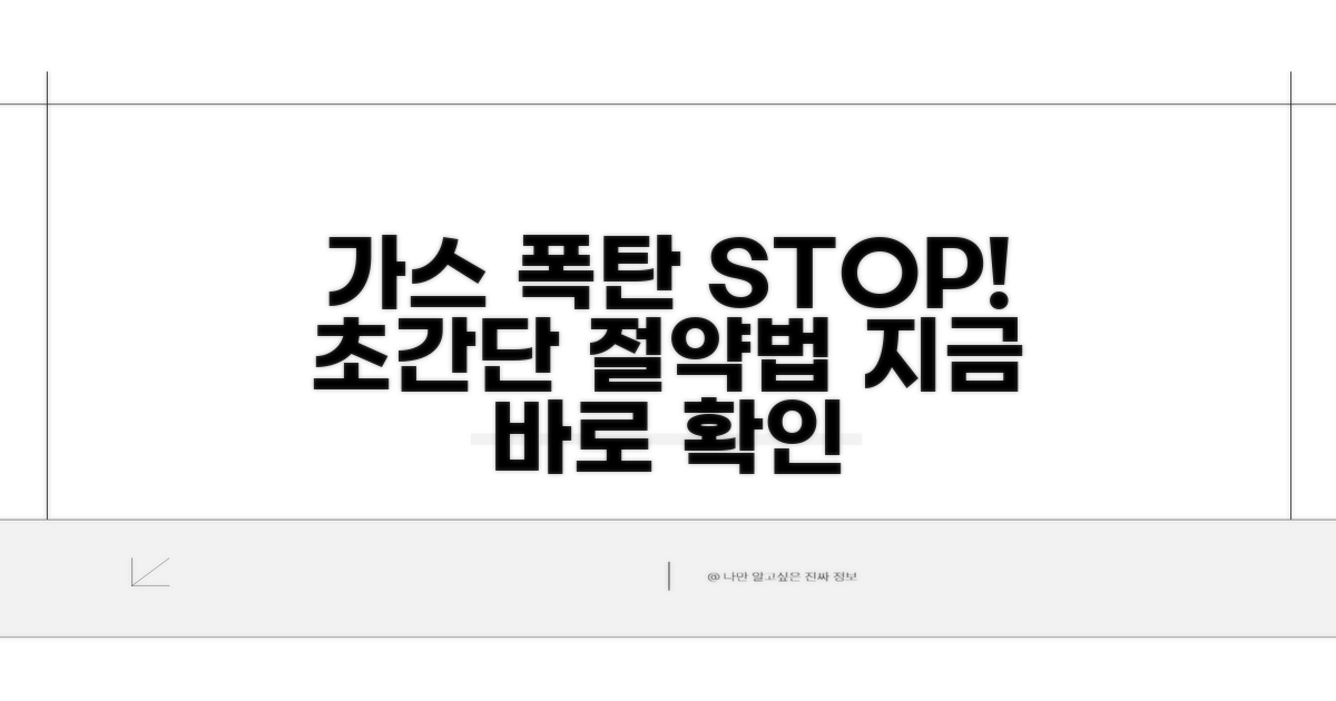 가스 요금 폭탄 피하는 현명한 방법