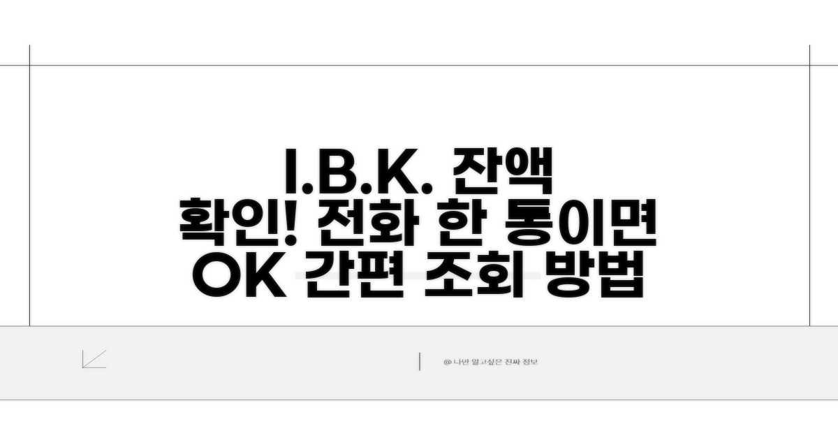 기업은행 전화로 잔액 확인하는 법