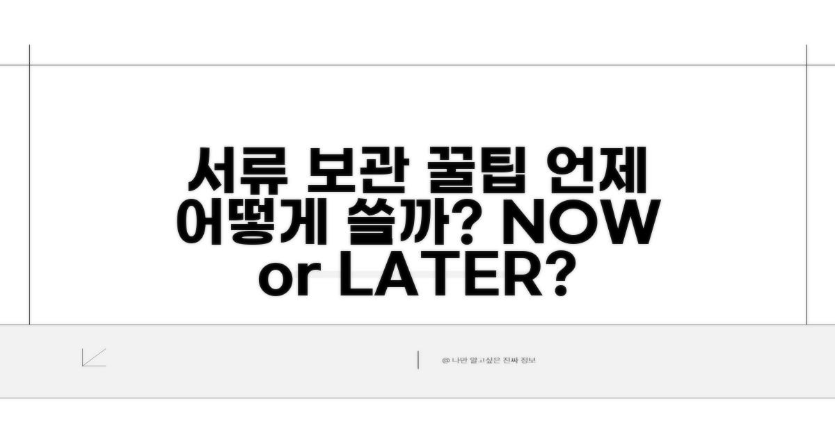 보관된 서류, 언제 어떻게 활용할까?