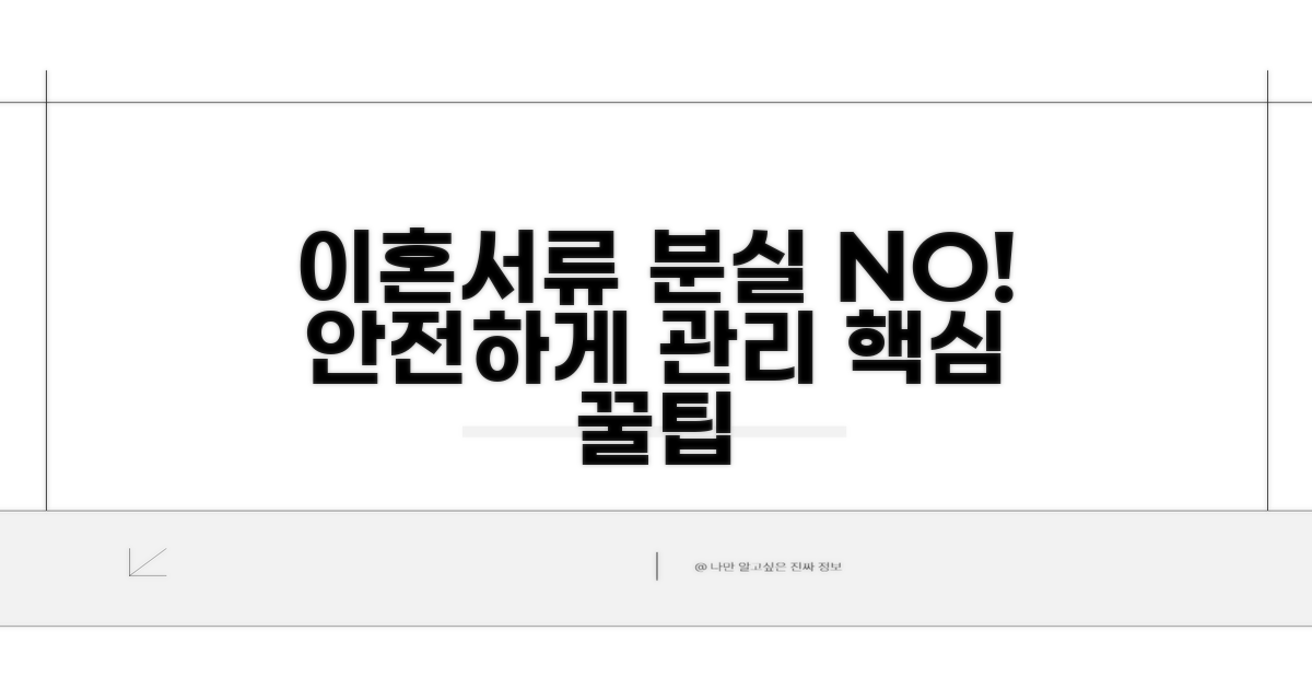 분실 대비! 이혼서류 관리 꿀팁