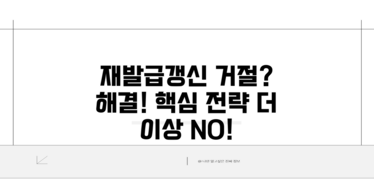 재발급/갱신 거절 해결 전략