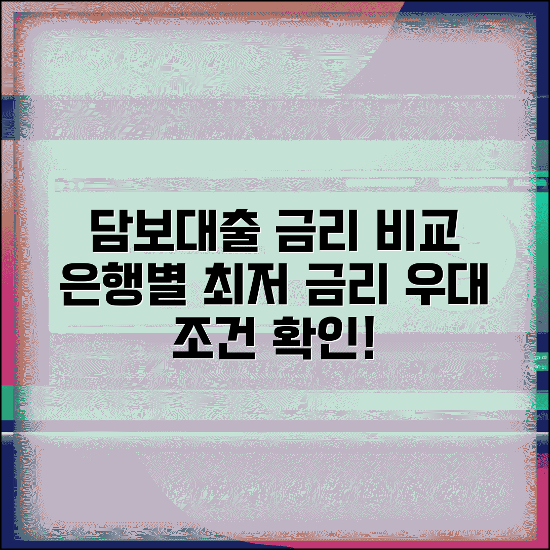 담보대출금리 비교 | 은행별 담보대출 금리와 우대 조건