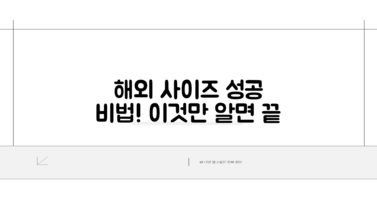 해외 의류 사이즈, 이것만 알면 성공