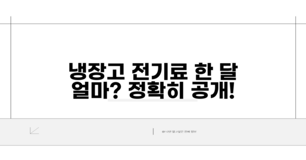 냉장고 전기료 한 달 평균 얼마?