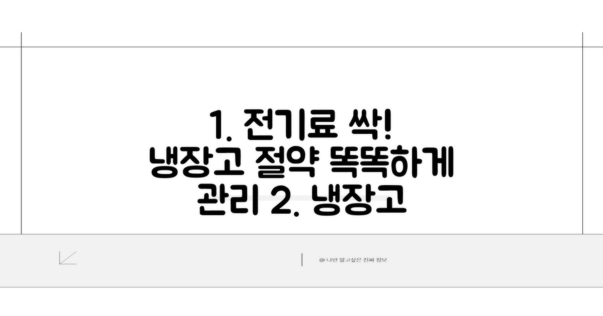 스마트하게 냉장고 전기료 관리