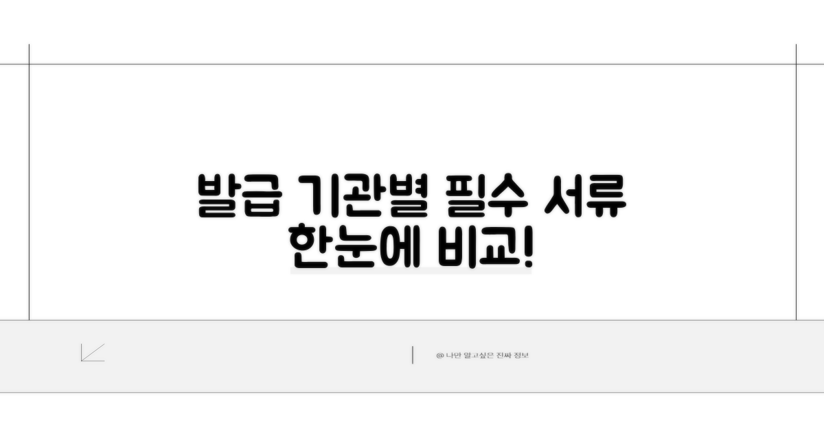 발급 기관별 필요 서류 한눈에 비교