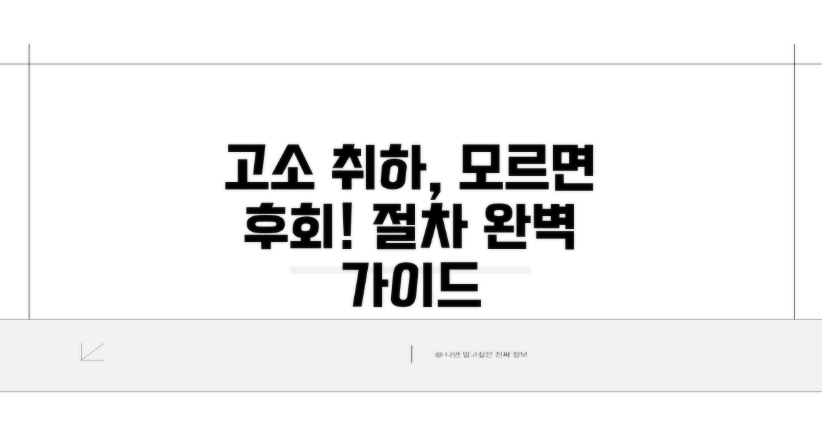 고소 취하, 꼭 알아야 할 절차