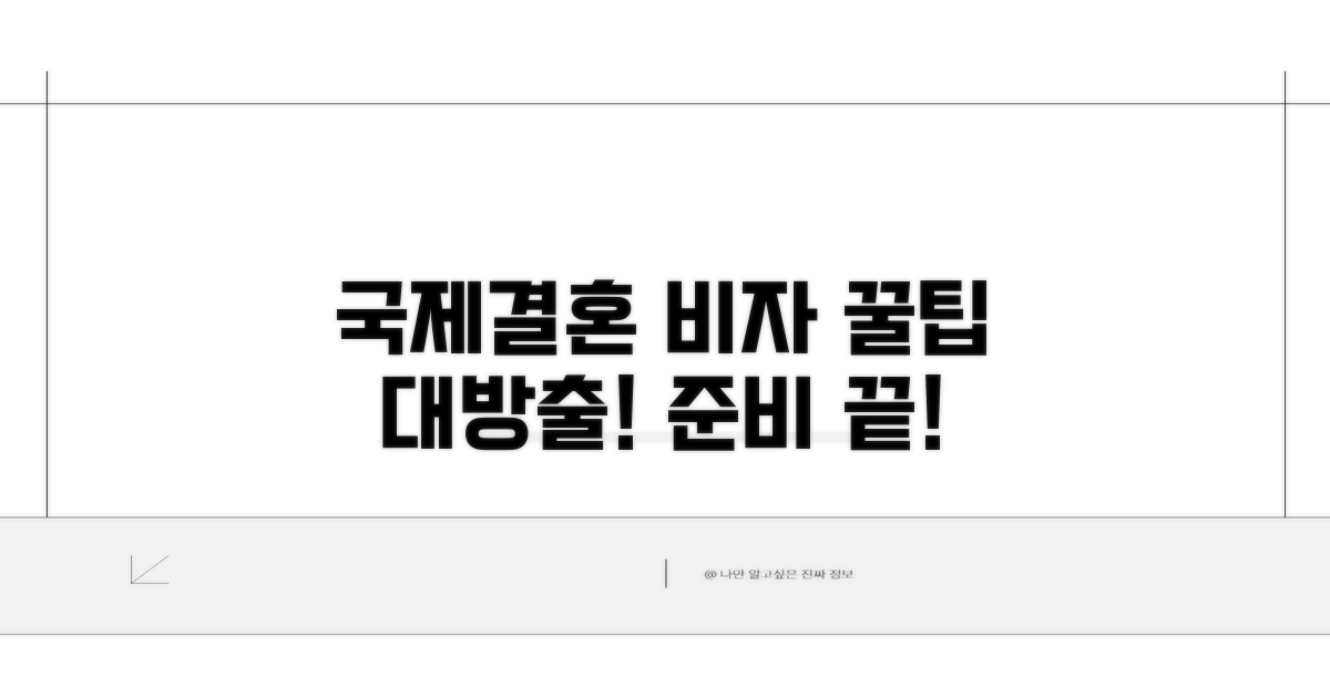 국제결혼 비자 준비 꿀팁 대방출