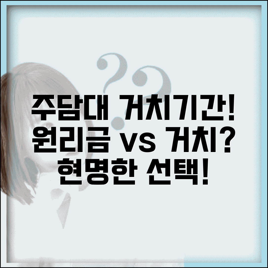 주택담보대출 거치기간 설정 | 주택담보대출 거치기간 vs 원리금균등