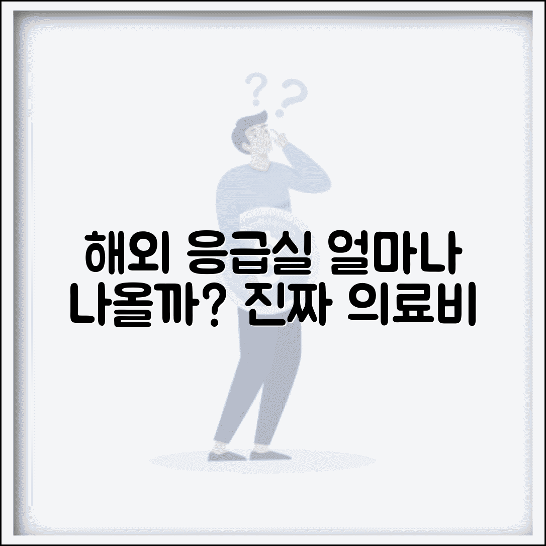 해외 응급실 가면 의료비 얼마나 나와요 | 해외의료비 | 응급실 | 비용
