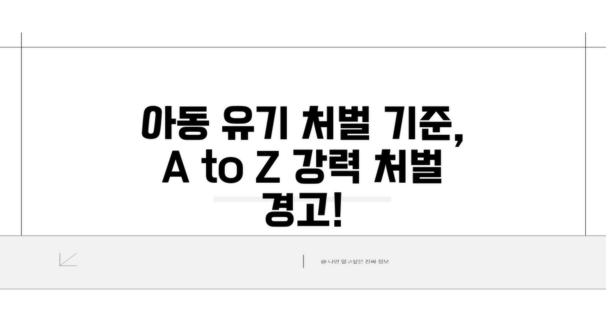 아동 유기 처벌 기준 알아보기