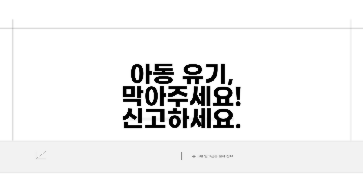 아동 유기 예방 및 신고 방법