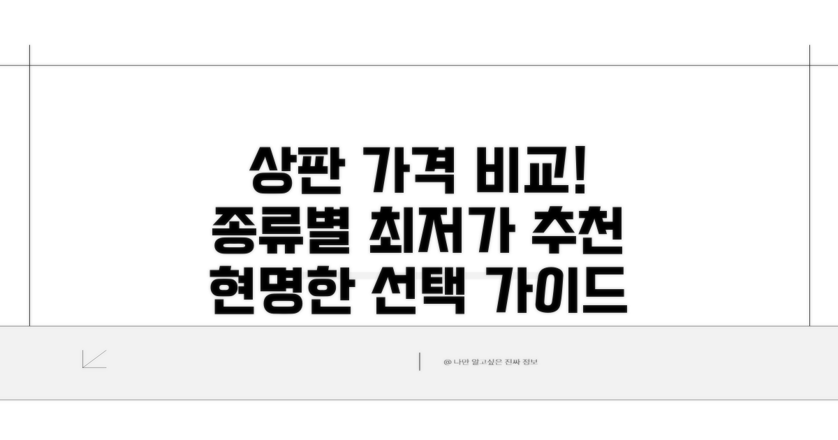 상판 종류별 가격 비교와 선택 가이드