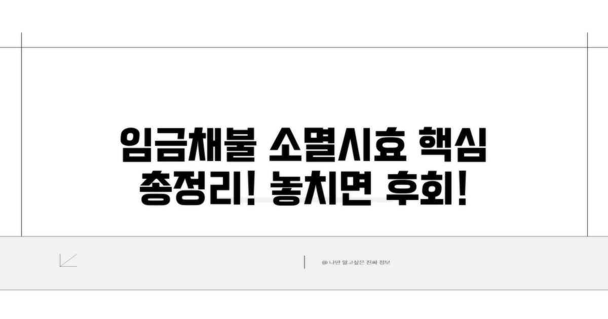 임금채불 소멸시효, 핵심 총정리