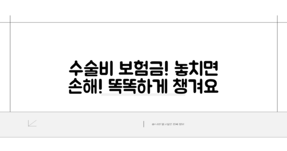 수술비 보험금, 꼼꼼하게 챙기는 방법