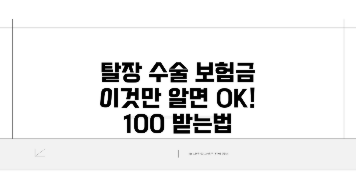 탈장 수술 보험금, 이것만 알면 OK!