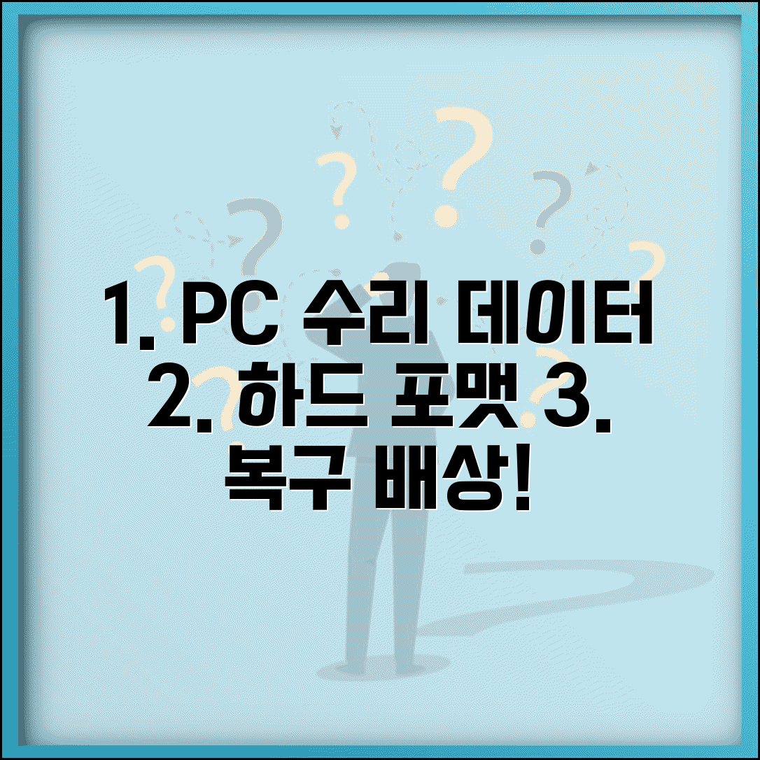 컴퓨터 수리 데이터 | PC 수리점 하드 포맷 데이터 배상