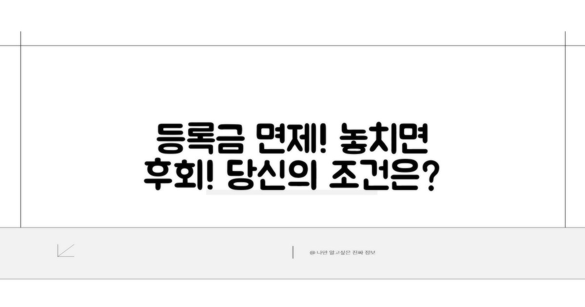 등록금 면제 조건은?