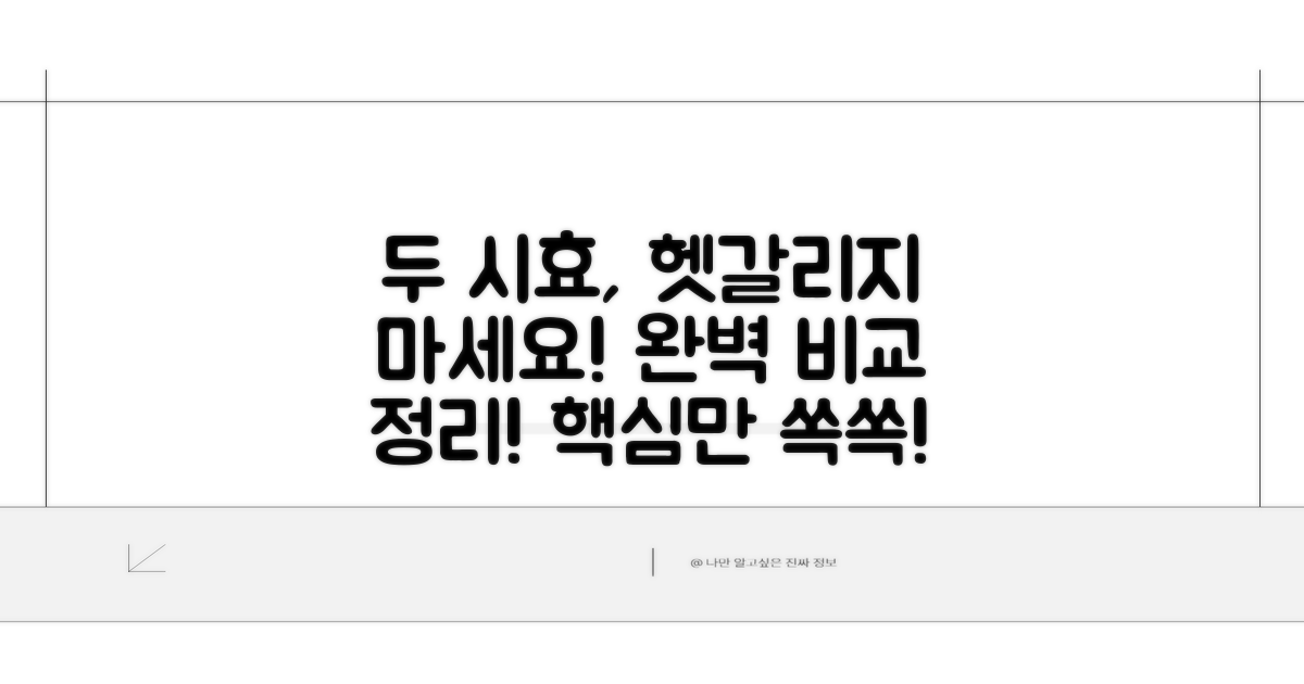 두 시효, 헷갈리는 차이점 완벽 정리